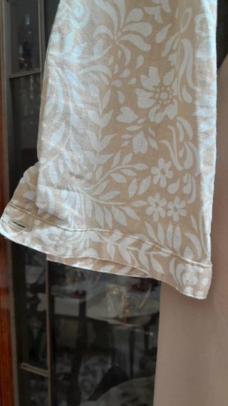 Gonna poliestere + camicia lino/cotone