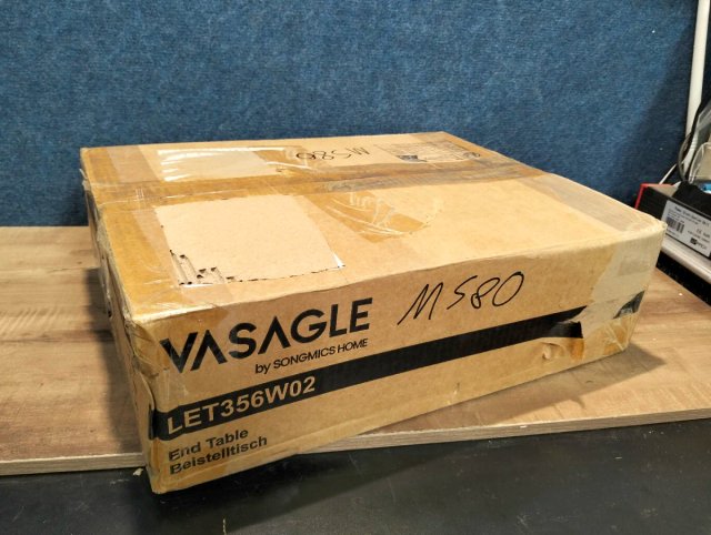 Mesa Auxiliar con Enchufes USB VASAGLE LET356W02