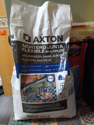 Mortero Junta Flexible Axton Gris Macael