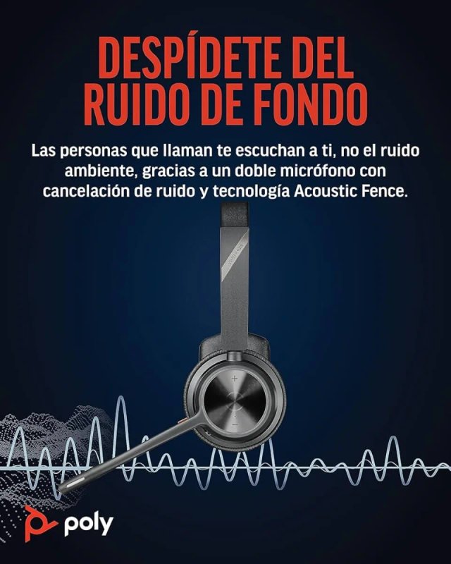 Poly Voyager 4310 UC Auriculares Inalámbricos