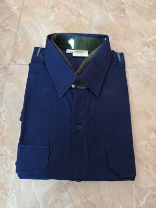 Camisa de trabajo azul marino talla 42