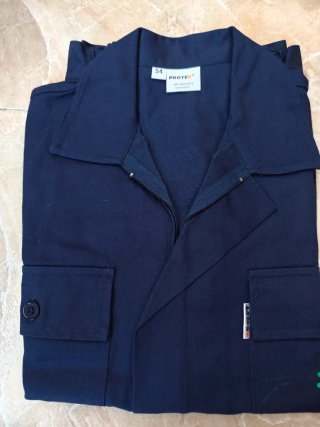 Camisa de trabajo azul marino talla 42