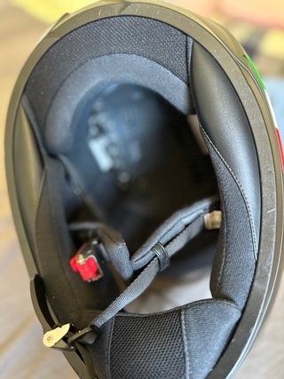 Casco de moto integral negro