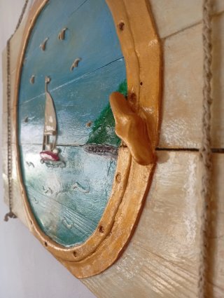 Cuadro Náutico Artesanal Madera