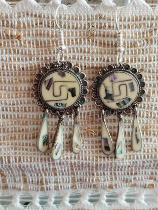 Pendientes Artesanales Mexicanos Plata Avalon