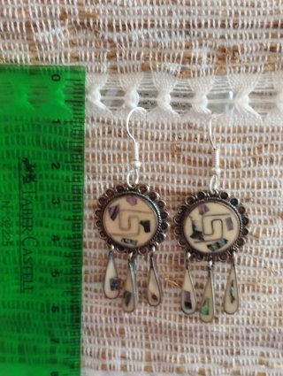 Pendientes Artesanales Mexicanos Plata Avalon