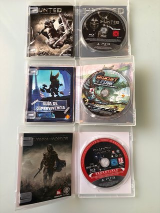 Lote 3 Juegos PS3: Hunted, Ratchet & Clank, Shadow