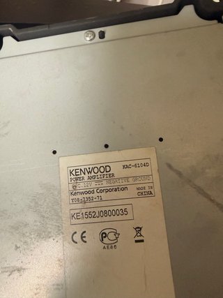 Kenwood KAC-6104D Amplificador Mono Clase D 600W