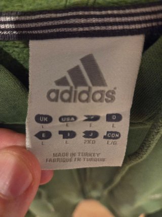 Sudadera Adidas Verde con Cremallera