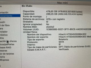 Mac mini 2011 16GB RAM 500GB HD