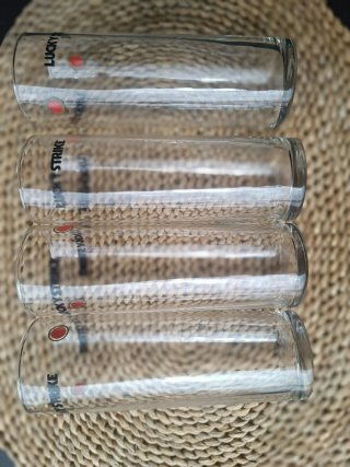 Set 4 Vasos Lucky Strike Cristal