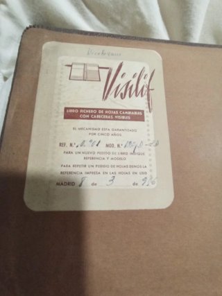 Archivadores antiguos años 50