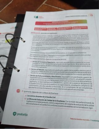 Libros Temario Guardia Civil Oposición.Prefortia