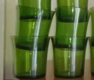 8 Vasos de vino Duralex verde
