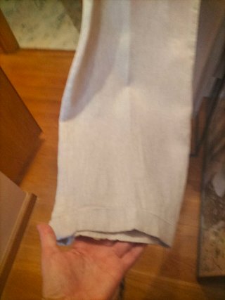 Pantalón de lino beige