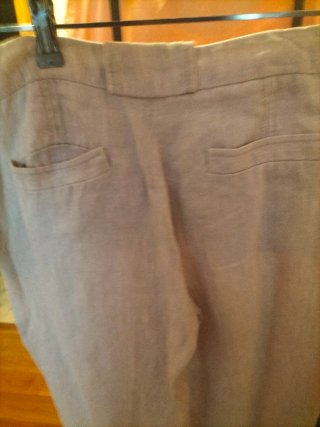 Pantalón de lino beige