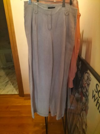 Pantalón de lino beige