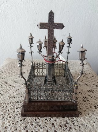 Cristo de los Faroles Metal Plateado Córdoba