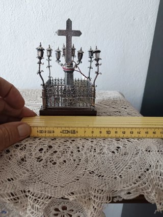 Cristo de los Faroles Metal Plateado Córdoba
