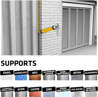 Sellador de silicona neutro transparente SikaSeal