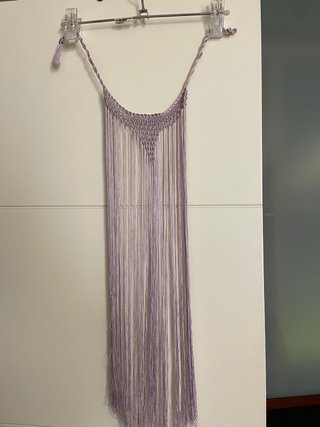 Mantoncillo cuello Flamenca morado