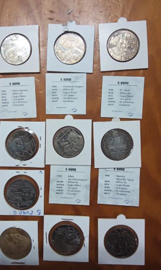 Colección monedas 5 y 10 Euros