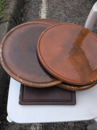 Lote 5 fuentes y platos barro