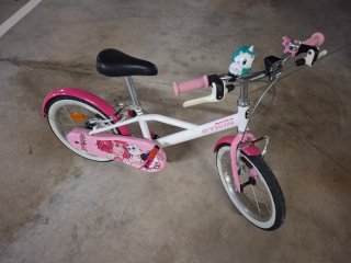 Bicicleta infantil Btwin Docet Girl 500 rosa