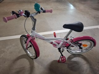 Bicicleta infantil Btwin Docet Girl 500 rosa