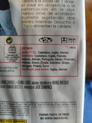 Colección DVD Los Hermanos Marx