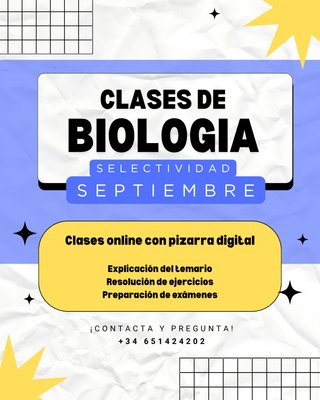 Clases Biología Selectividad VERANO