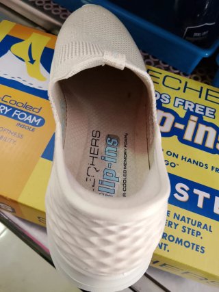 Bambas Skechers Beige/Blanco Talla 37