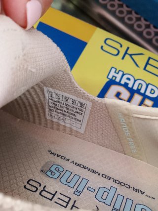 Bambas Skechers Beige/Blanco Talla 37