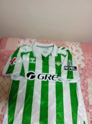Camiseta Hummel Talla XL Verde y Blanca