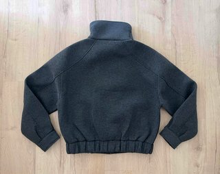 Cazadora Zara cuello envolvente gris