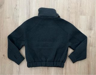 Cazadora Zara cuello envolvente gris talla M