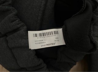 Cazadora Zara cuello envolvente gris talla M