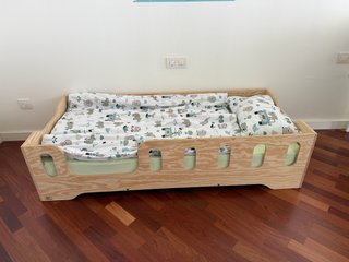 Cama Montessori 70x160 con barrera