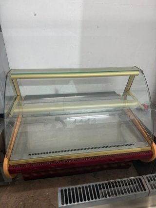 Expositor refrigerado cristal curvo