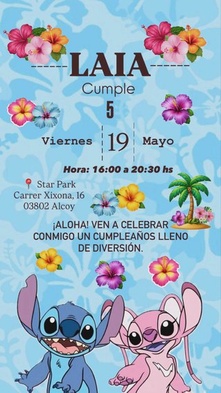 Invitaciones de cumpleaños