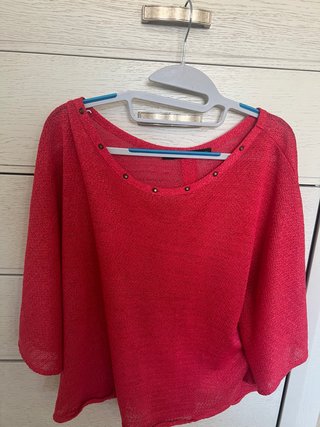 Blusa Zara Manga Mariposa Roja cereza