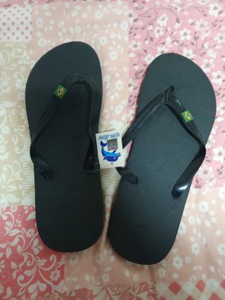 Chanclas Brasil Talla 46 Negras