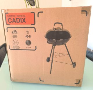 Barbacoa Cadix con tapa y rejilla