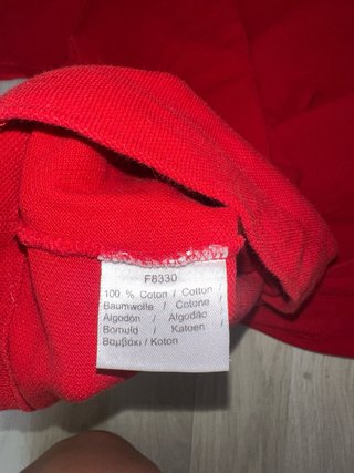 Polo Lacoste Rojo Talla L