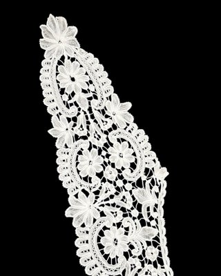 Antiguo cuello encaje Duquesa Bruselas