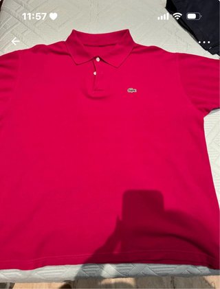 Polo Lacoste Fucsia Talla XXL