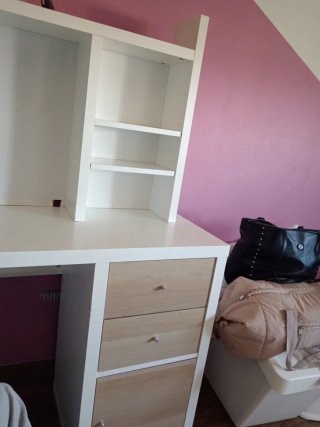 Escritorio Ikea Blanco y Madera