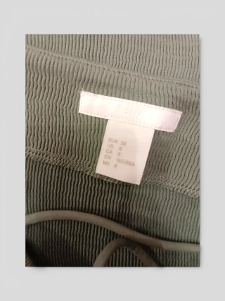 Vestido H&M Tiras Cruzadas Verde Talla M