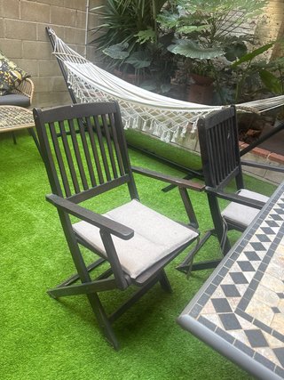 Sillas de terraza madera