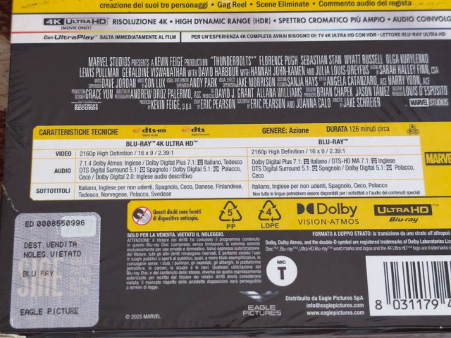 Thunderbolts 4K UHD + Blu-ray Steelbook
